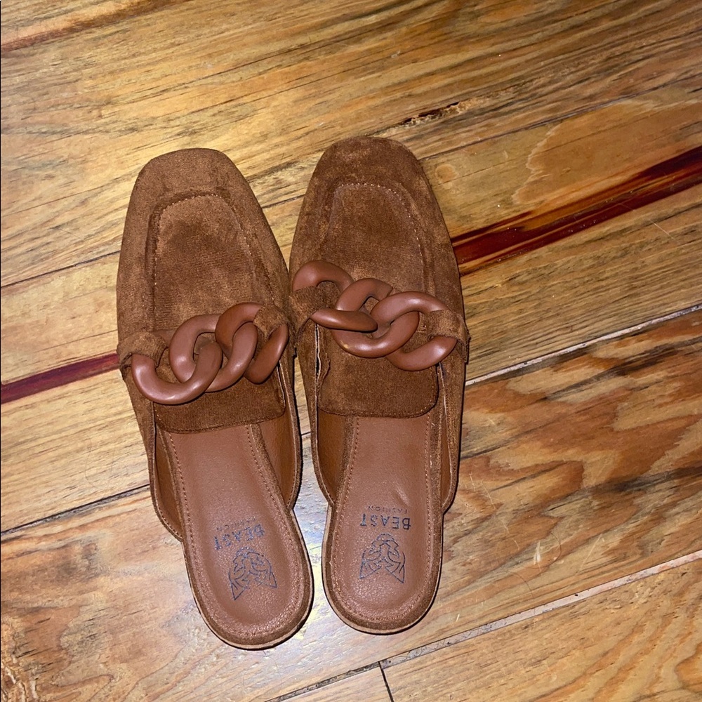 Women's Brown Suede Loafers